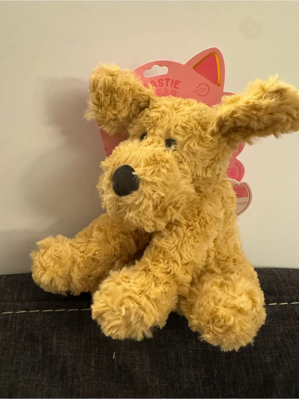 Plush Dog Toy Toastie Squad Buddy Cream Soft Plush Puppy D7